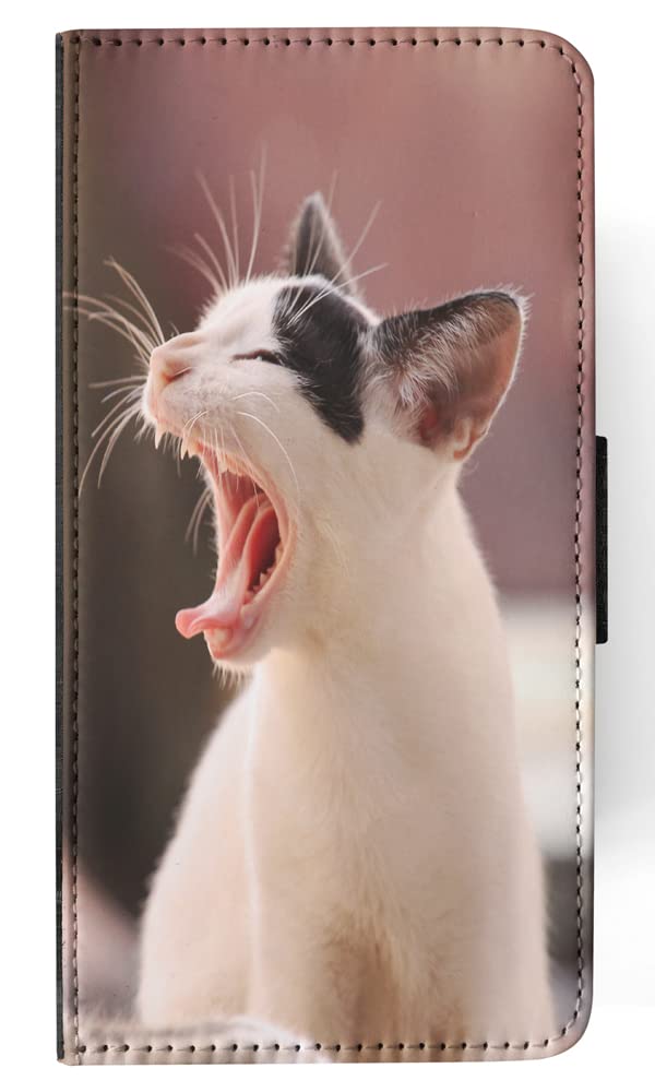 Adorable CAT Kitten Feline #117 FLIP Wallet Phone CASE Cover for